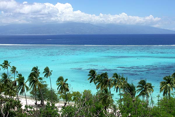 La laguna de Moorea es una de las más espectaculares del mundo